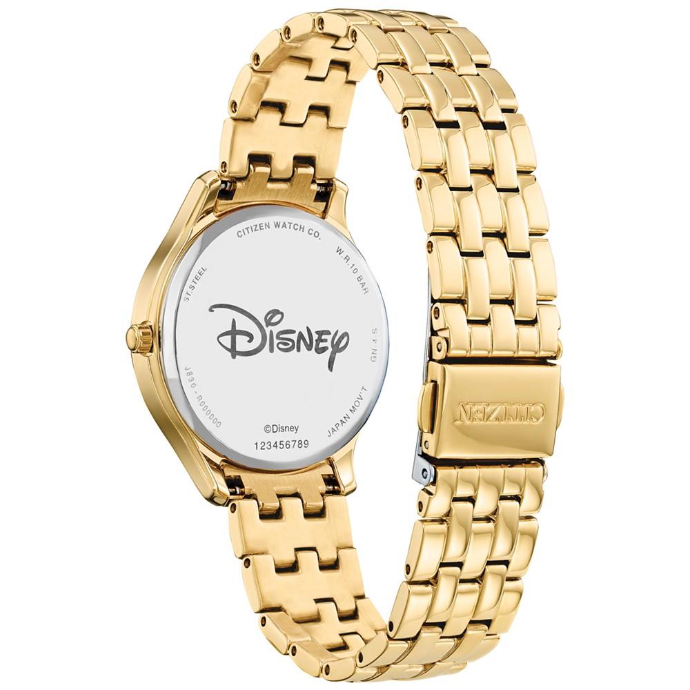 Minnie Mouse Gold-Tone Stainless Steel Bracelet Watch 30mm商品第3张图片规格展示