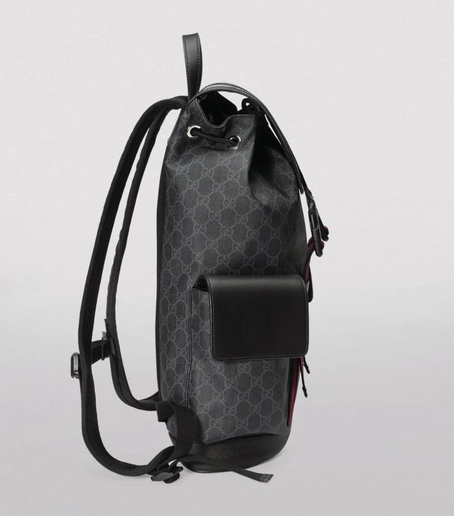 商品Gucci|Leather GG Supreme Backpack,价格¥15519,第4张图片详细描述