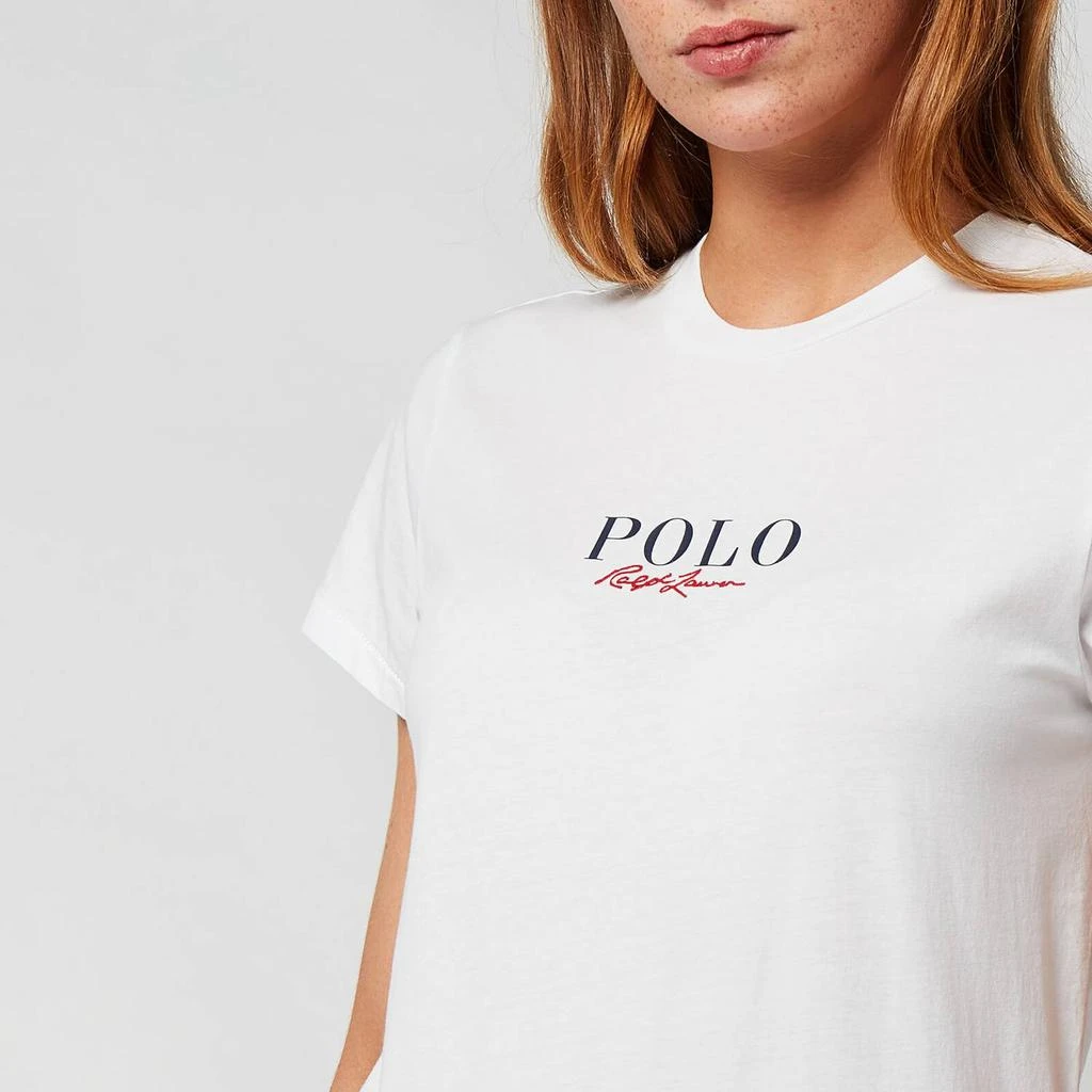 商品Ralph Lauren|Polo Ralph Lauren Women's Polo Logo T-Shirt - White,价格¥260,第4张图片详细描述