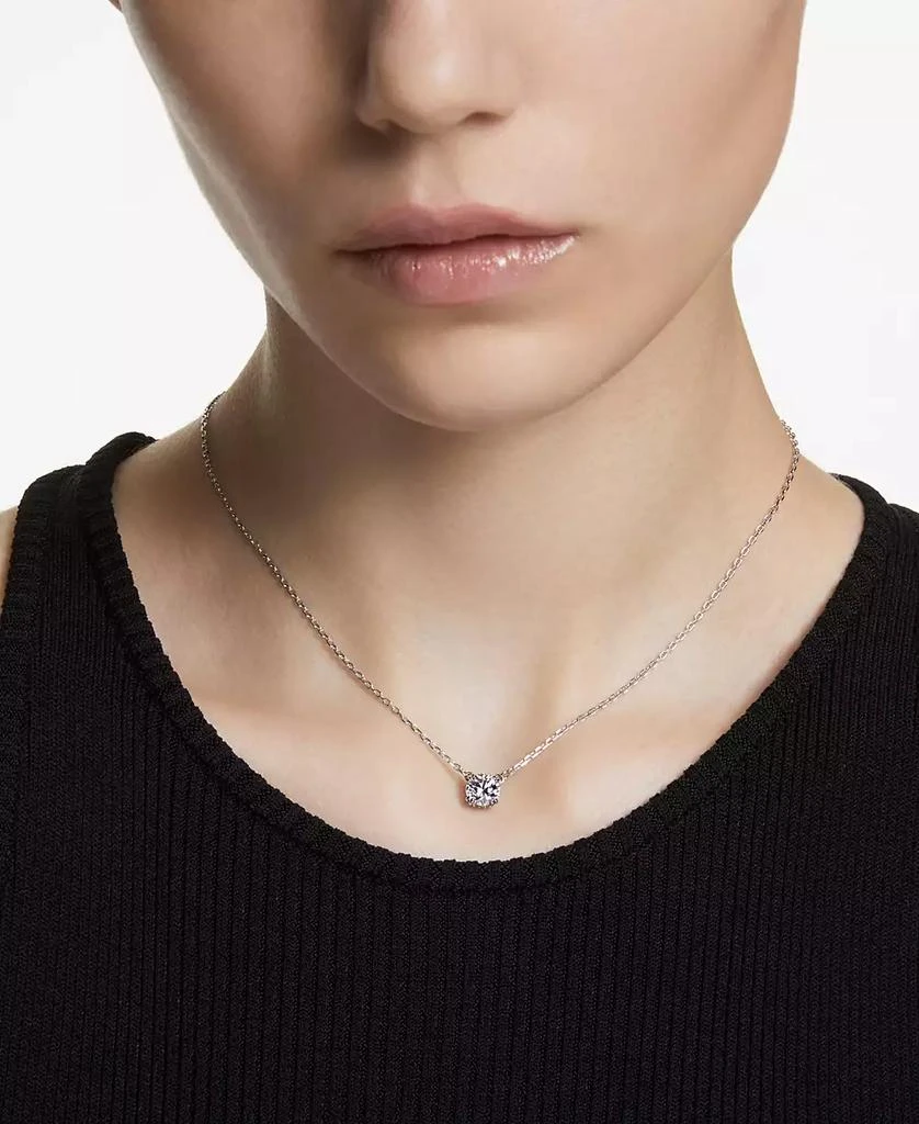 商品Swarovski|Silver-Tone Constella Crystal Pendant Necklace, 14-7/8" + 2" extender,价格¥530,第3张图片详细描述