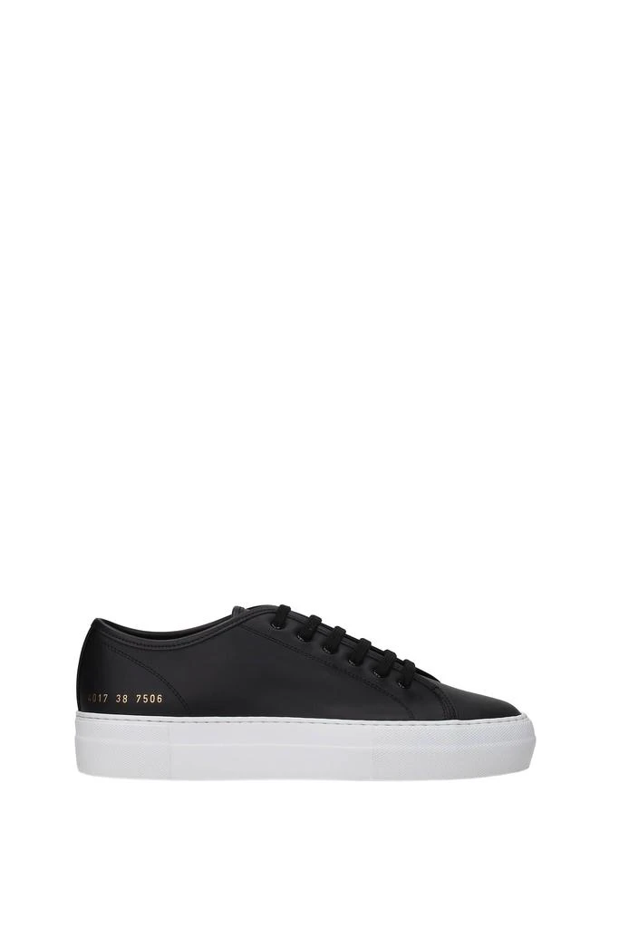 商品Common Projects|Sneakers Leather Black White,价格¥1222,第1张图片