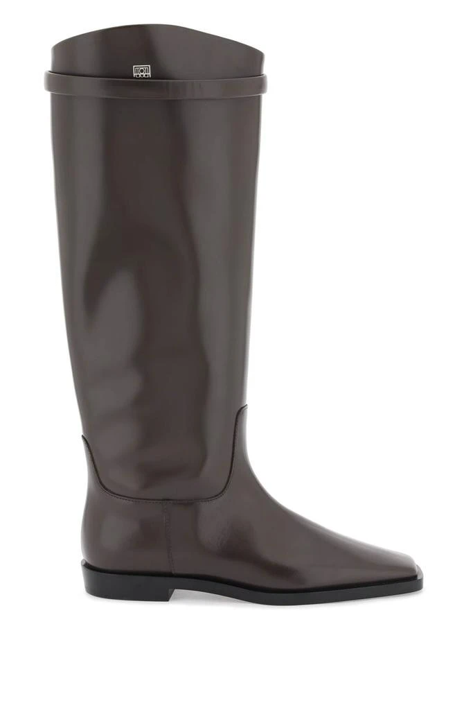 商品Totême|Toteme leather riding boot,价格¥3930,第1张图片