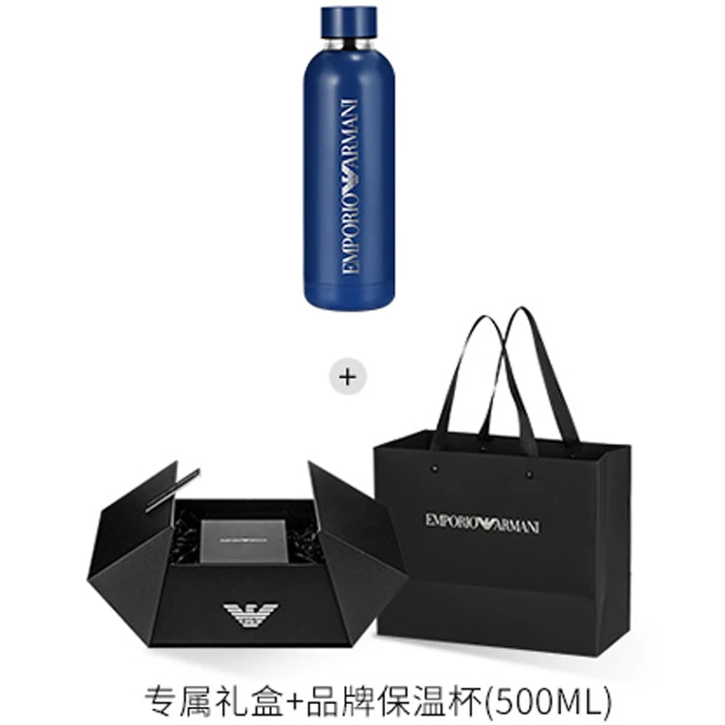 商品[国内直发] Emporio Armani|阿玛尼黑武士系列腕表 机械机芯 皮革表带 黑色表盘 男表 机械之心透窗皮带黑色欧美,价格¥4123,第4张图片详细描述