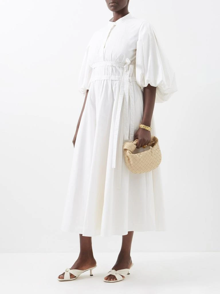 商品ROKSANDA|Madalena puff-sleeve cotton-poplin dress,价格¥4301,第2张图片详细描述
