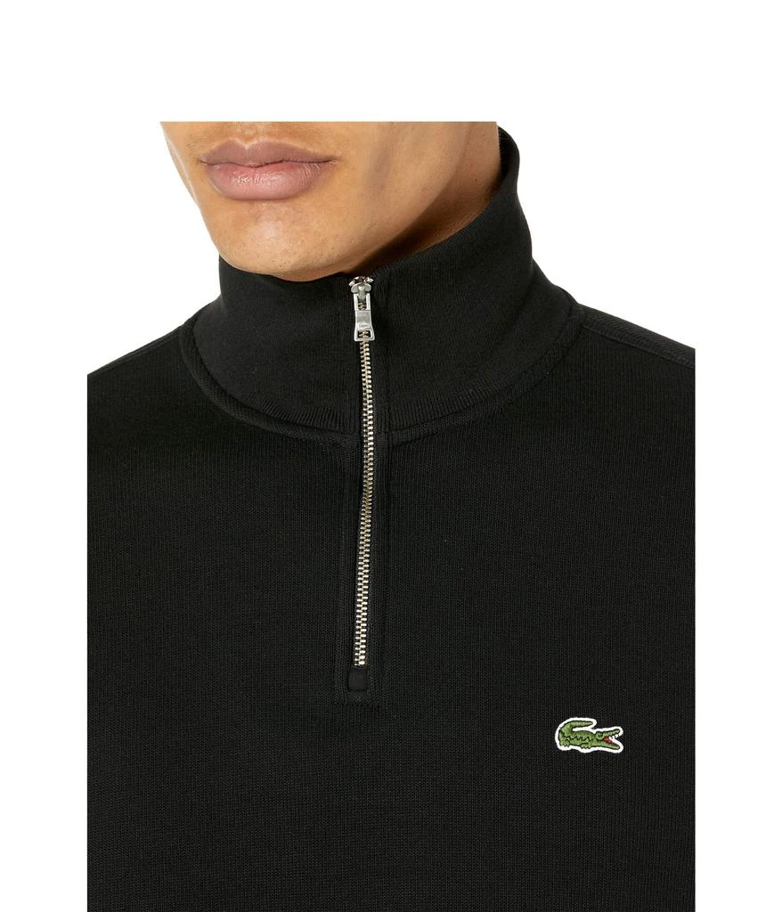 商品Lacoste|Long Sleeve Solid 1/4 Zip Interlock Ribbed Sweatshirt,价格¥898,第3张图片详细描述