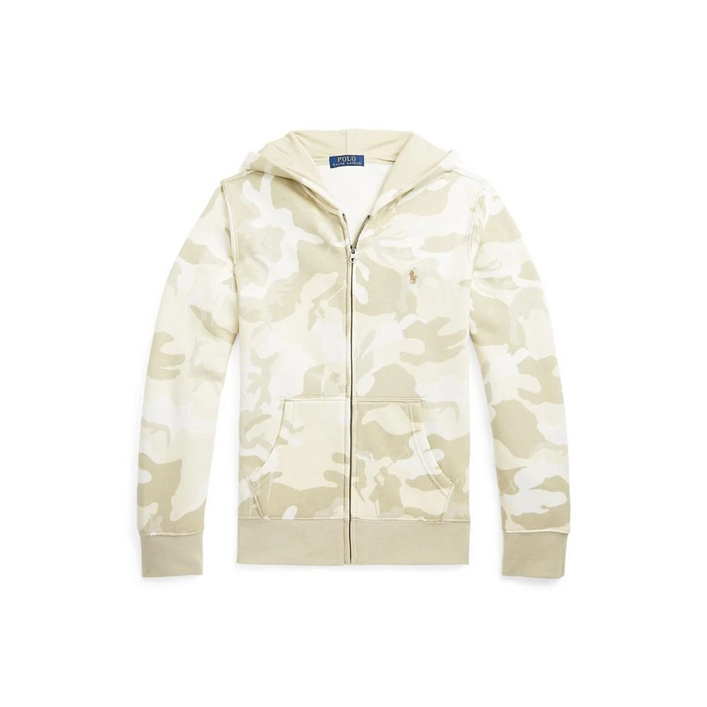商品Ralph Lauren|Big Boys Polo Pony Camo Fleece Full-Zip Hoodie,价格¥140,第1张图片