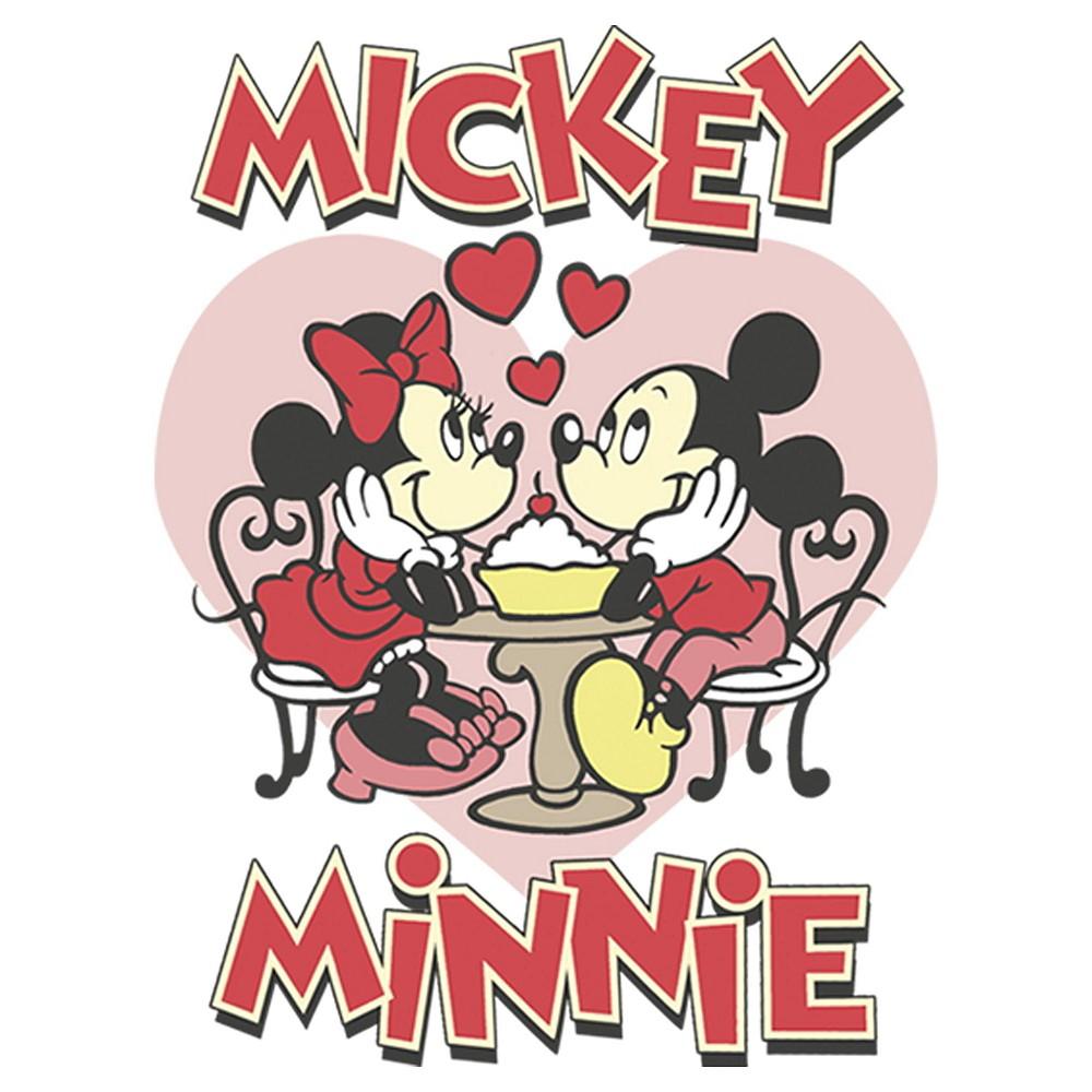 Girl's Mickey & Friends Mickey and Minnie Share a Sundae  Child T-Shirt商品第3张图片规格展示