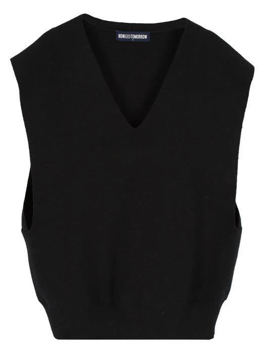 商品NOWANDTOMORROW|M Clean Cut V-neck Knit Vest,价格¥402,第3张图片详细描述