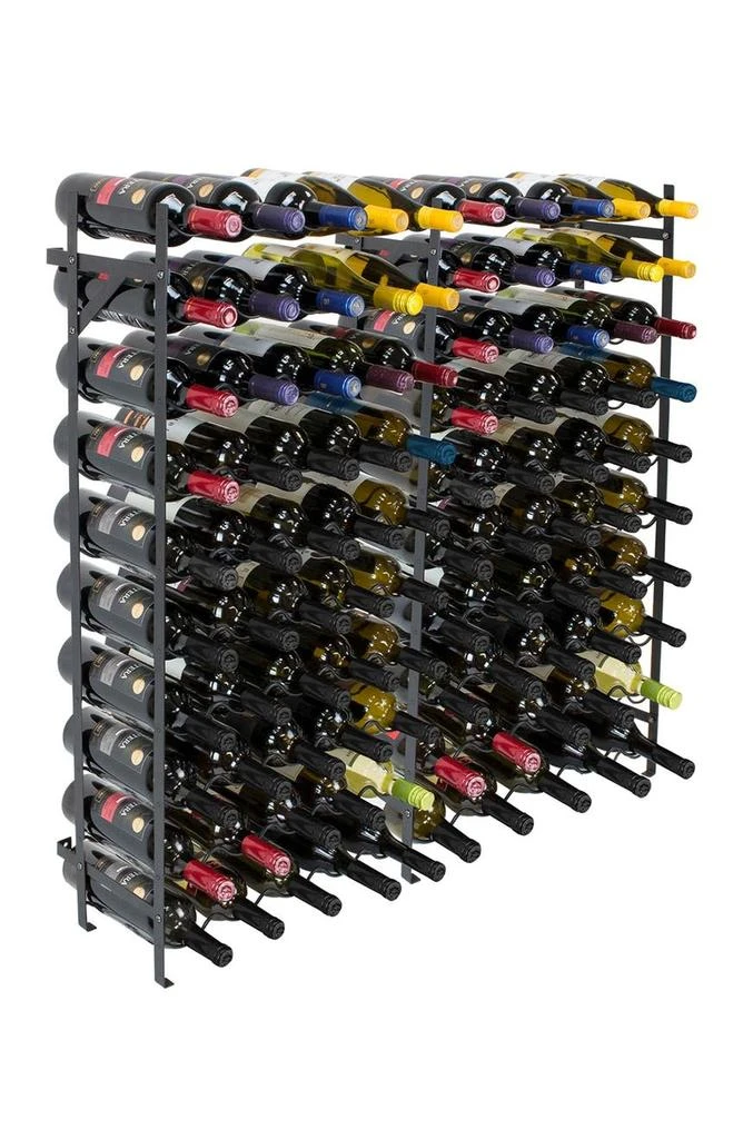商品SORBUS|Black 100 Bottle Freestanding Wine Rack,价格¥817,第2张图片详细描述