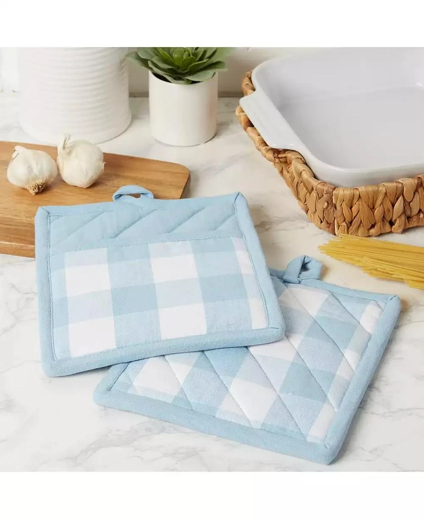 商品Design Imports|Buffalo Check Kitchen Textiles, 9" x 8", Set of 2,价格¥129,第5张图片详细描述