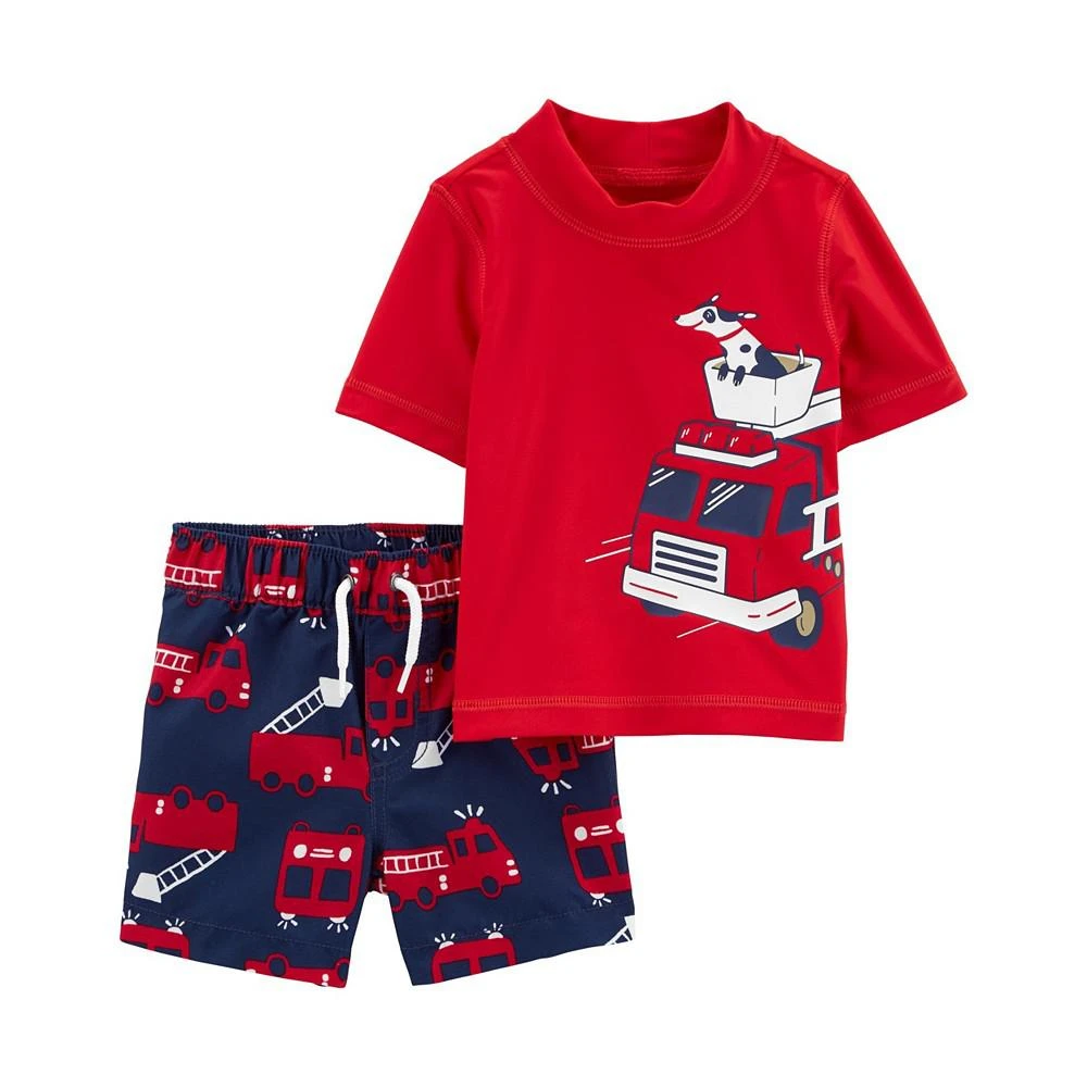 商品Carter's|Baby Boys 2-Piece Rashguard Set,价格¥57,第1张图片