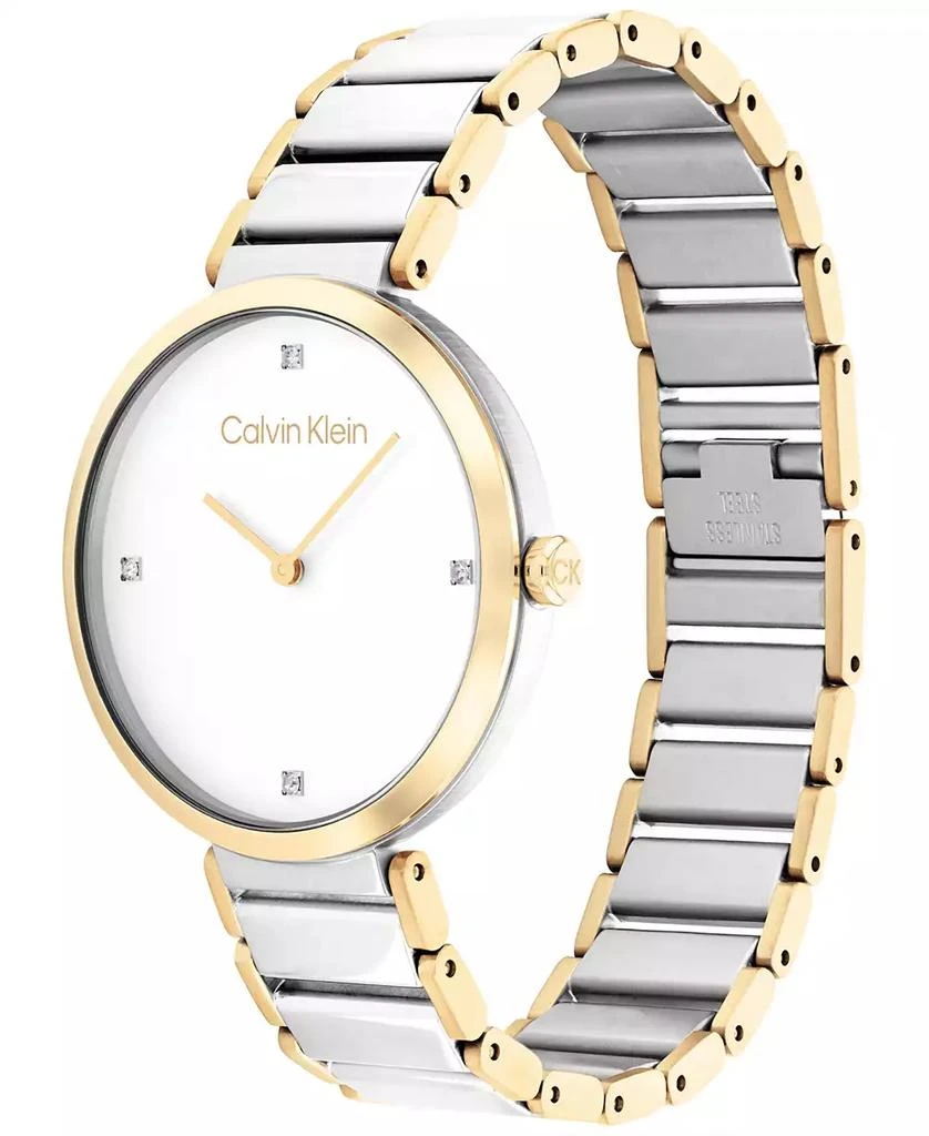 商品Calvin Klein|Two-Tone Stainless Steel Bracelet Watch 36mm,价格¥1271,第2张图片详细描述