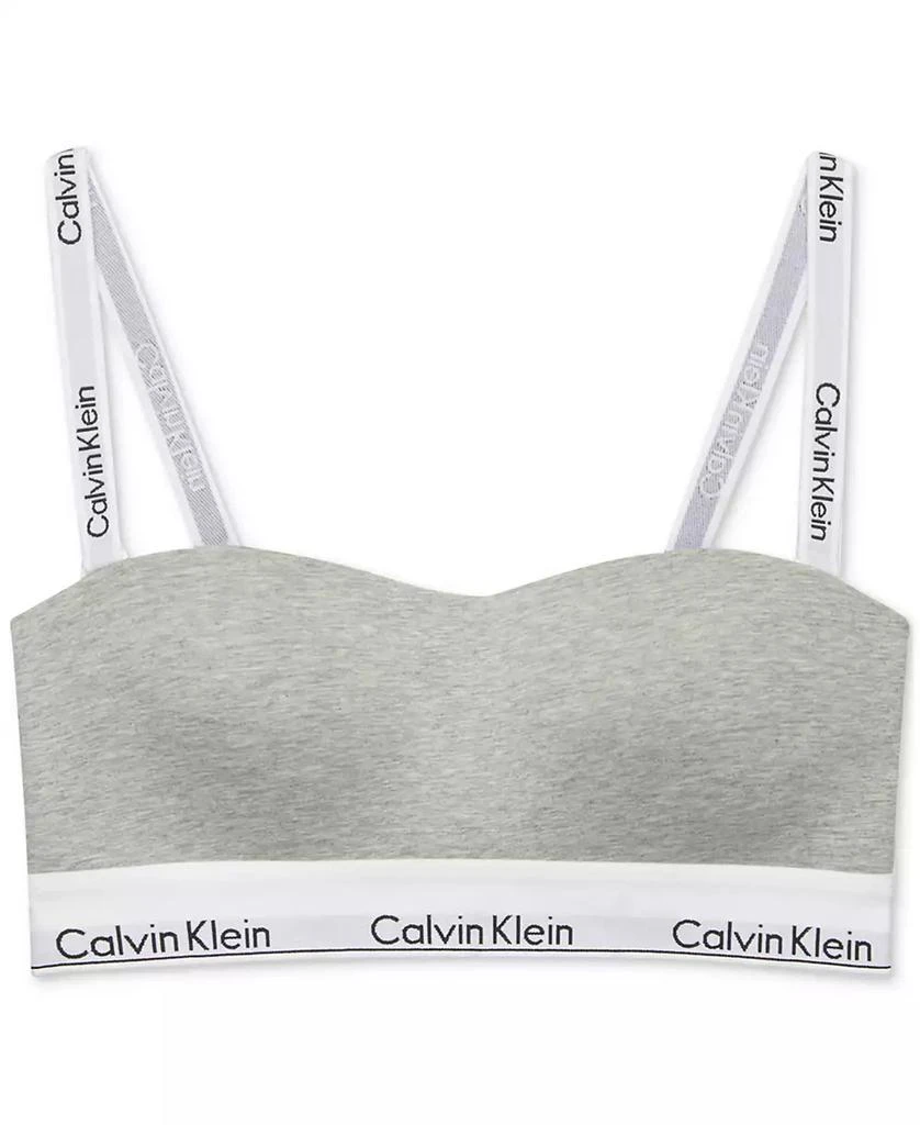 商品Calvin Klein|Calvin Klein Women's Modern Cotton Lightly Lined Bandeau Bra QF7628,价格¥361,第5张图片详细描述