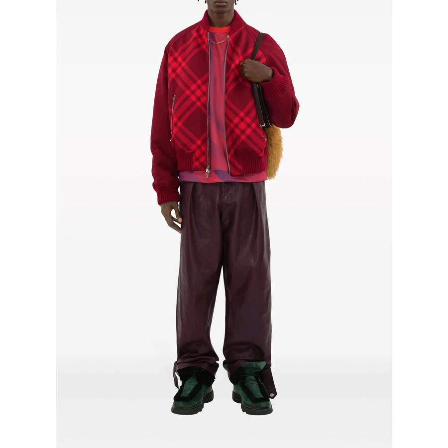 商品Burberry|男士 Ripple 双面格纹印花飞行员夹克,价格¥2717,第2张图片详细描述