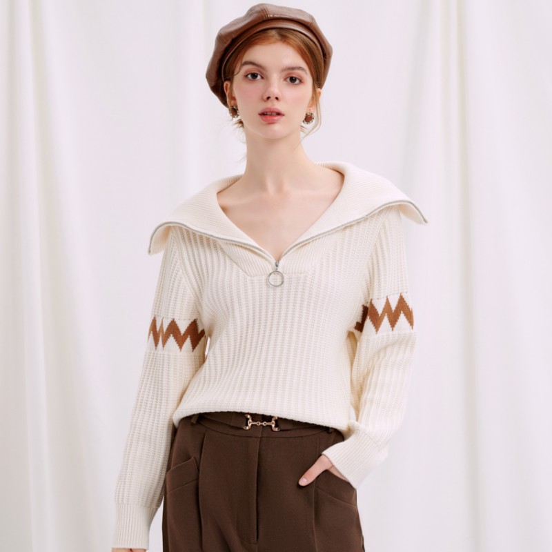 Aspen Wool Sweater - Ivory | Aspen羊毛毛衣 - 象牙白商品第5张图片规格展示