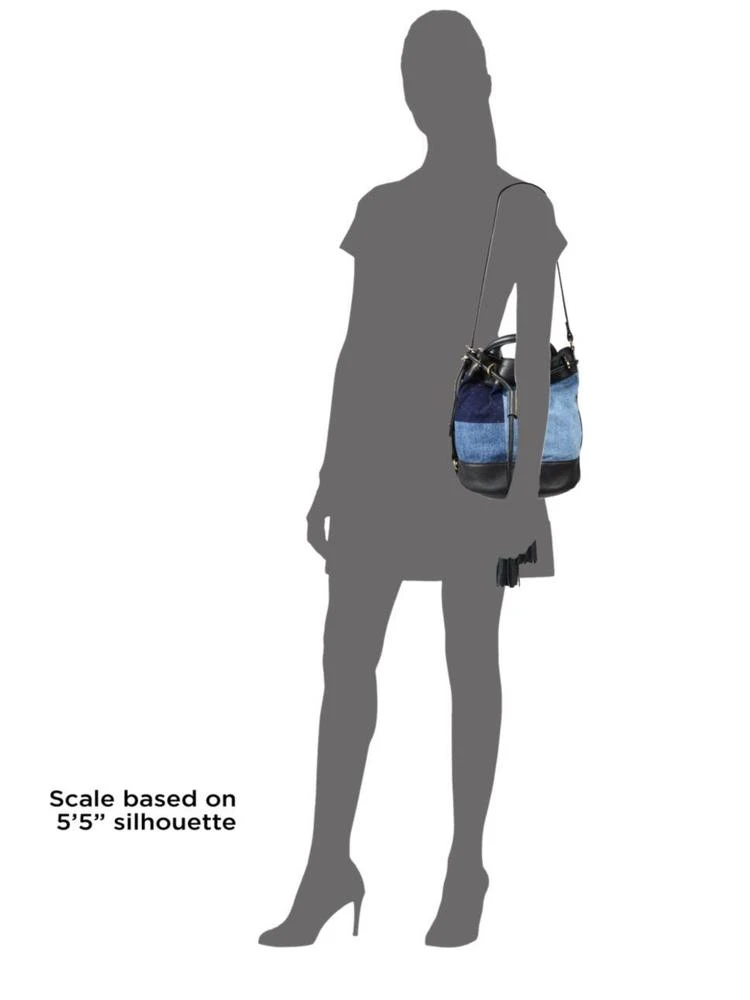 商品See by Chloé|Vicki Denim & Leather Bucket Bag,价格¥1967,第3张图片详细描述