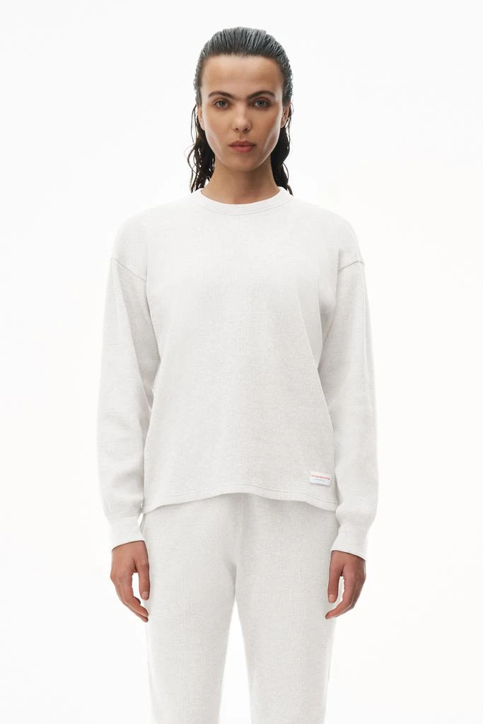 商品Alexander Wang|UNISEX LONG SLEEVE IN COTTON WAFFLE THERMAL,价格¥574,第1张图片