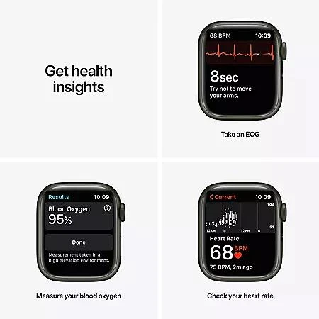 商品Apple|Apple Watch Series 7 41mm GPS (Choose Color),价格¥2453,第5张图片详细描述