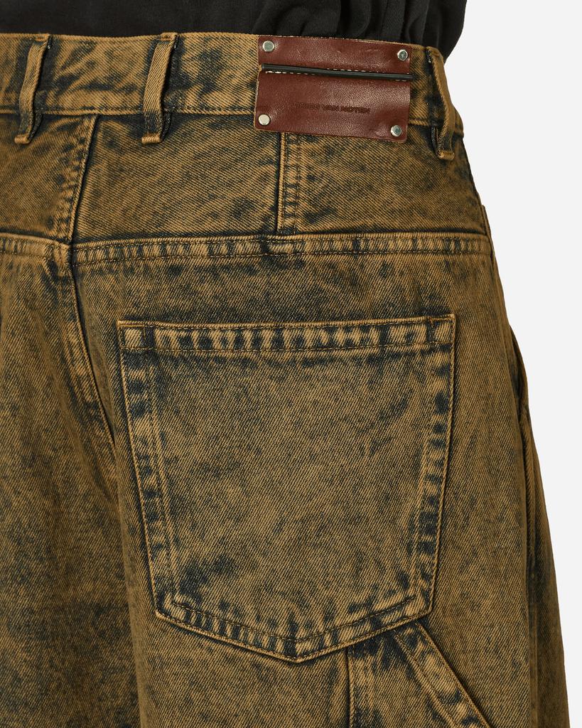 Shop Loose Fit Denim Pants Beige on Sale at BeyondStyle