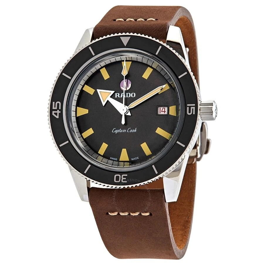 商品Rado|Captain Cook Automatic Brown Dial Men's Watch R32505305,价格¥11358,第1张图片