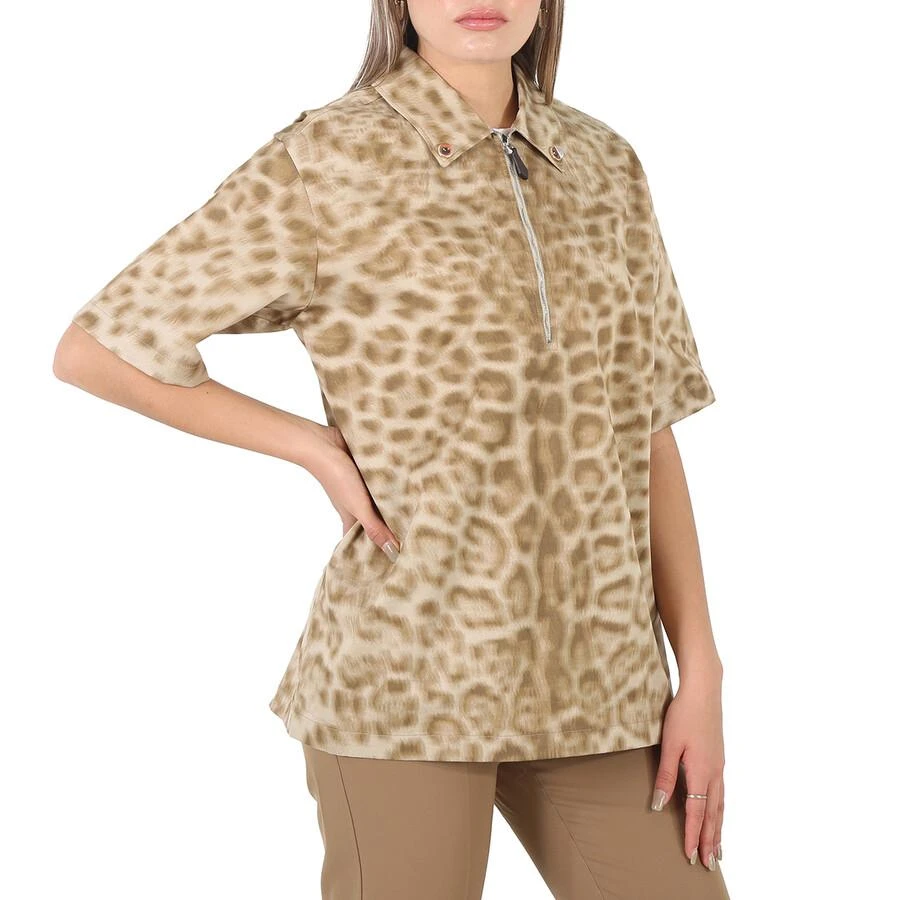 商品Burberry|Ladies Animal Print Short-sleeve Cotton Oversized Shirt,价格¥967,第3张图片详细描述