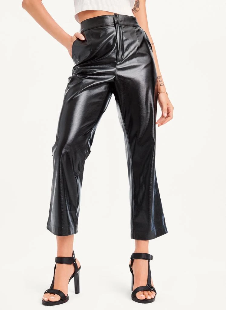 商品DKNY|Patent Leather Flared Pant,价格¥646,第1张图片