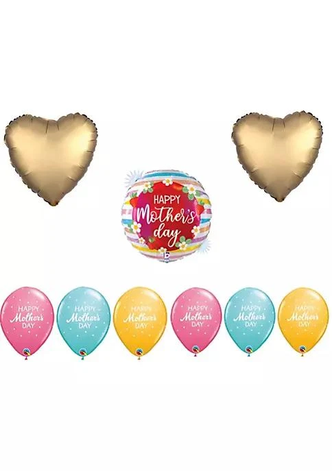 商品LOONBALLOON|Loonballoon Mothers Day Theme Balloon Set Mothers Day Opal Holographic Strawberries Balloon Heart Foil And 6X Latex Balloons,价格¥158,第1张图片
