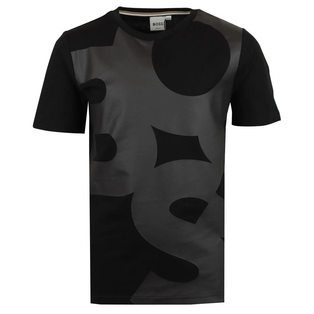 商品Hugo Boss|Black Oversized Logo Short Sleeve T Shirt,价格¥288,第1张图片