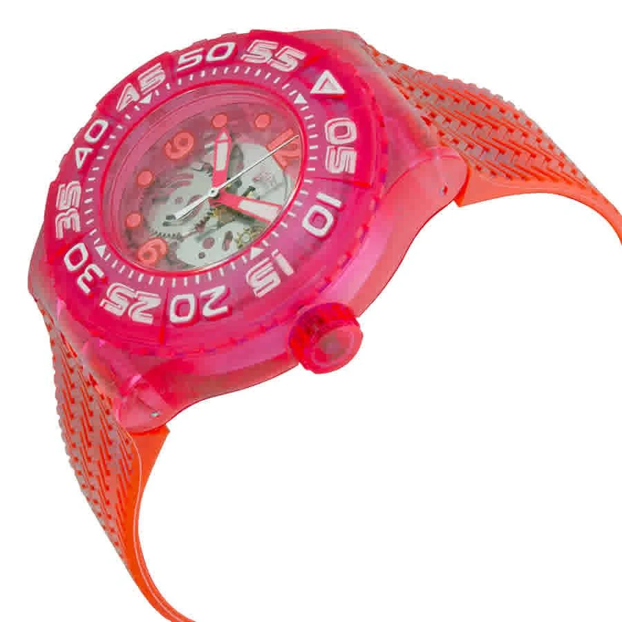 商品Swatch|Deep Berry See-through Dial Red Plastic Strap Watch SUUP100,价格¥499,第2张图片详细描述
