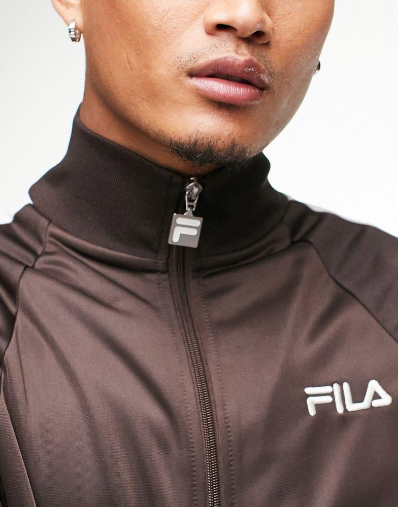 Fila track top with logo in brown - exclusive to ASOS商品第4张图片规格展示