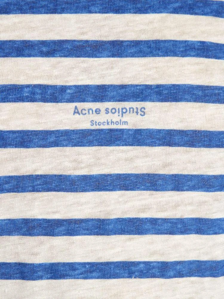 商品Acne Studios|Acne Studios - Stripe Linen T-Shirt,价格¥466,第5张图片详细描述