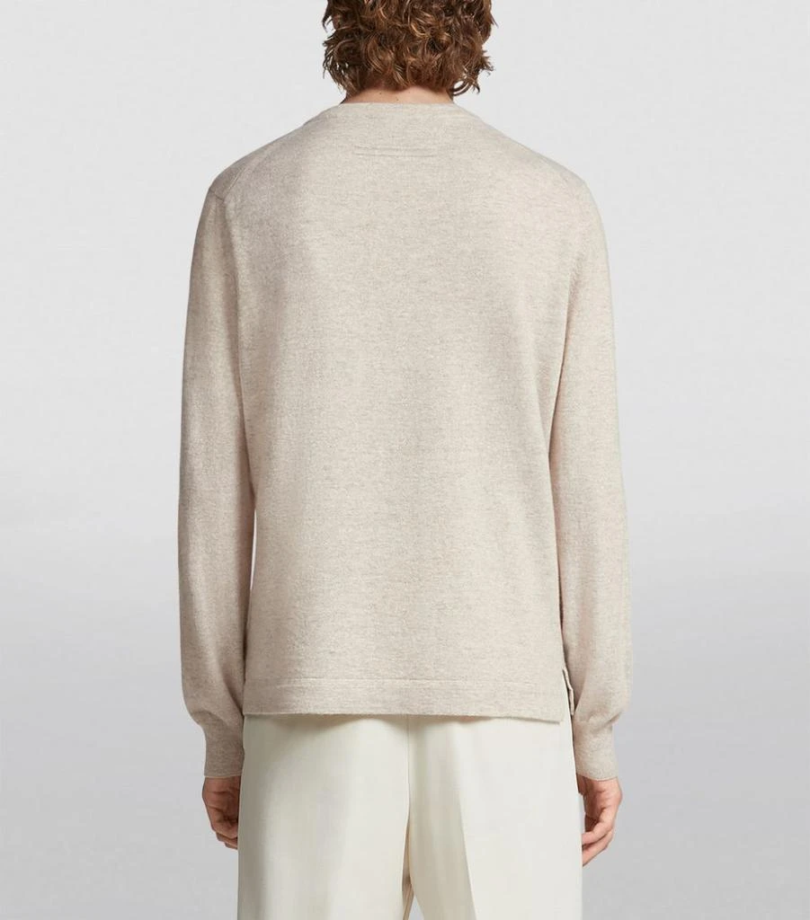 商品Zegna|Mélange Oasi Cashmere Sweater,价格¥9472,第4张图片详细描述