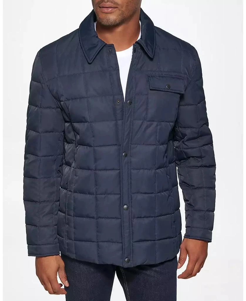 商品Cole Haan|Men's Tech Down Shirt Jacket with Box Quilt Jacket,价格¥831,第3张图片详细描述