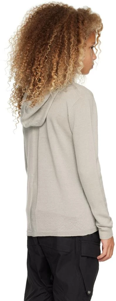 商品Rick Owens|Kids Beige Wool Hoodie,价格¥1510,第3张图片详细描述