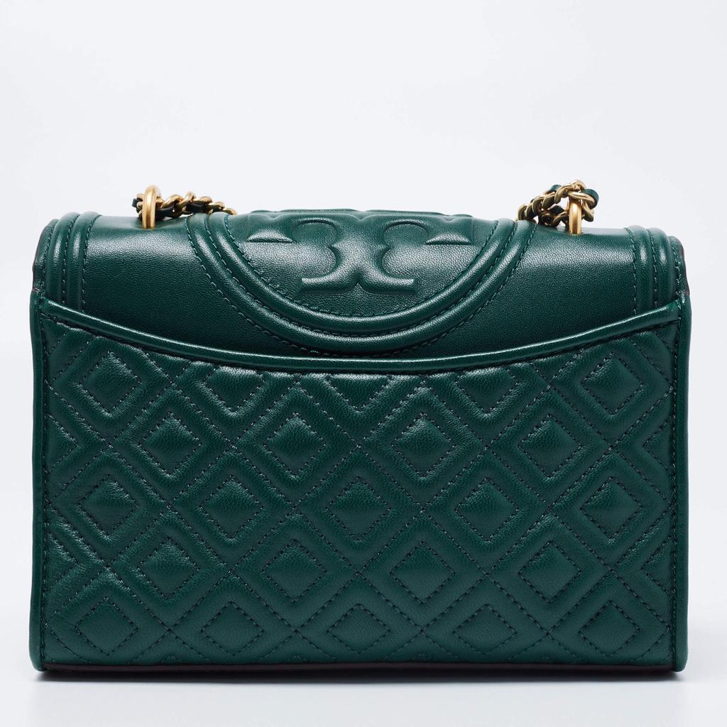 商品[二手商品] Tory Burch|Tory Burch Green Leather Fleming Shoulder Bag,价格¥2565,第6张图片详细描述