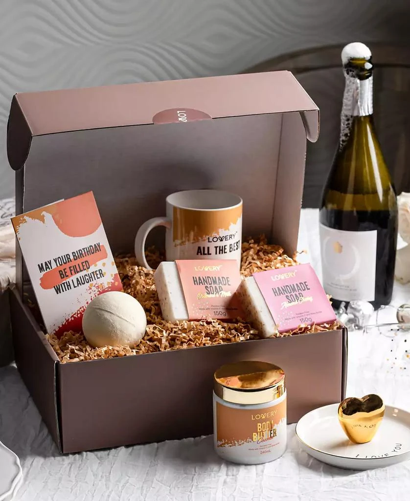 商品Lovery|Birthday Gifts, Personalized Birthday Gift Basket, Body Care Gift Set, Inspirational Gifts, Birthday Spa Gift Box, 8 Piece,价格¥440,第4张图片详细描述