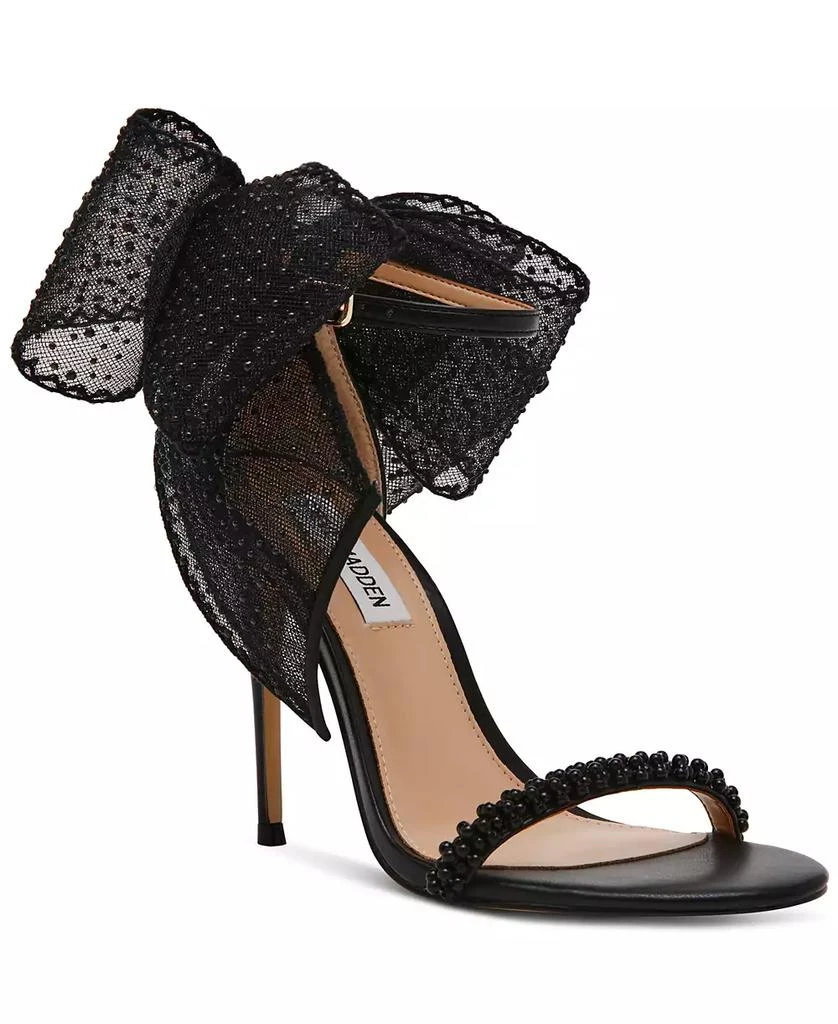 商品Steve Madden|Women's Benni Embellished Bow Dress Sandals,价格¥579,第1张图片