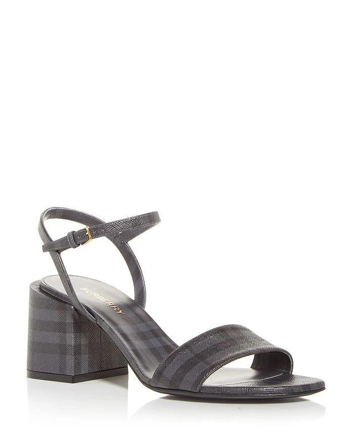 商品Burberry|Women's Cornwall Block Heel Sandals,价格¥6666,第1张图片