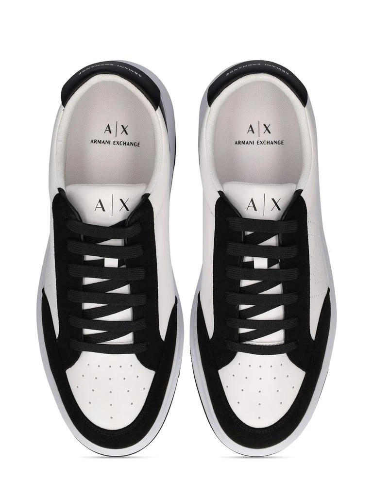 商品Armani Exchange|Leather Low Top Sneakers,价格¥612,第4张图片详细描述