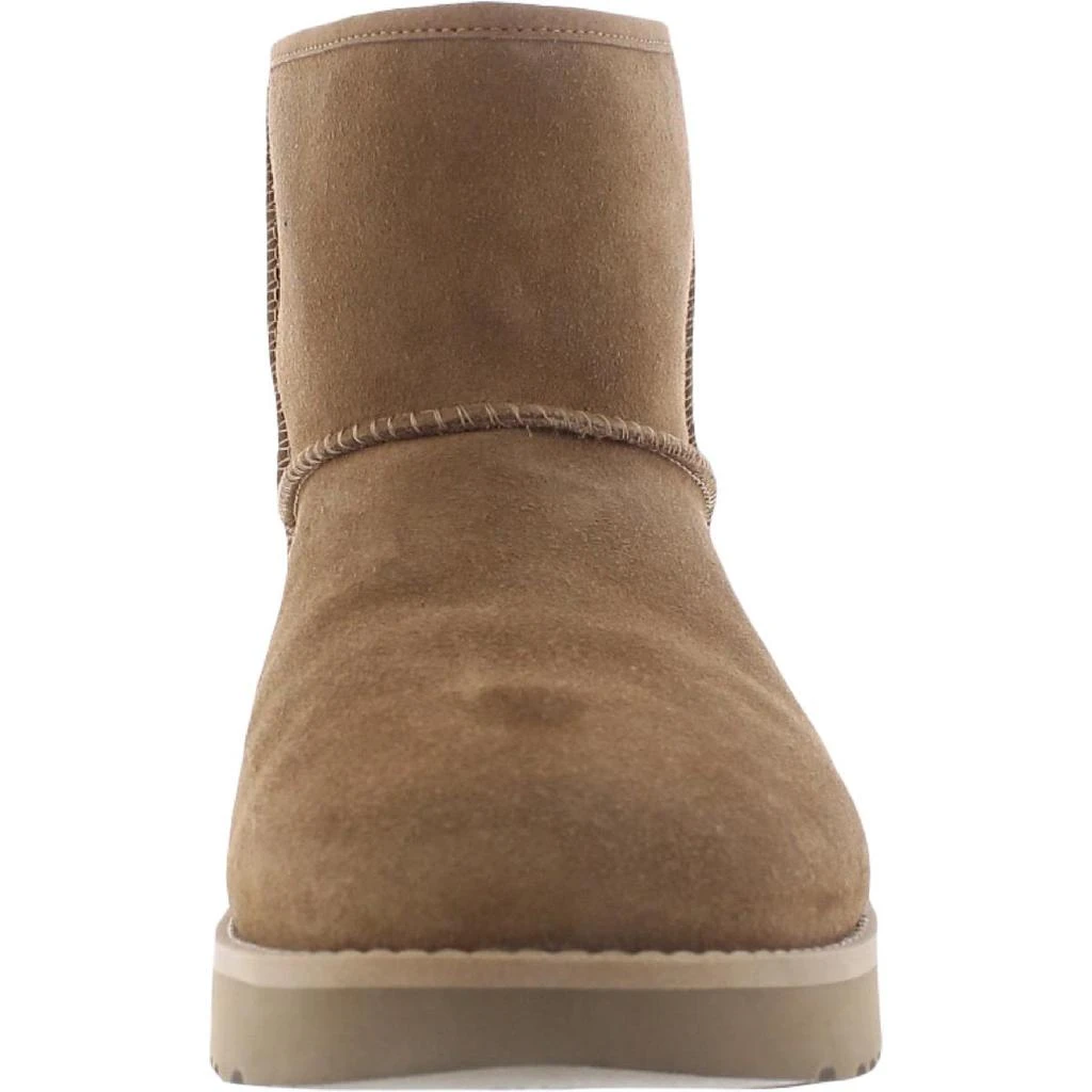 商品UGG|Ugg Womens Classic Mini Logo Zip Suede Slip On Winter & Snow Boots,价格¥743,第3张图片详细描述