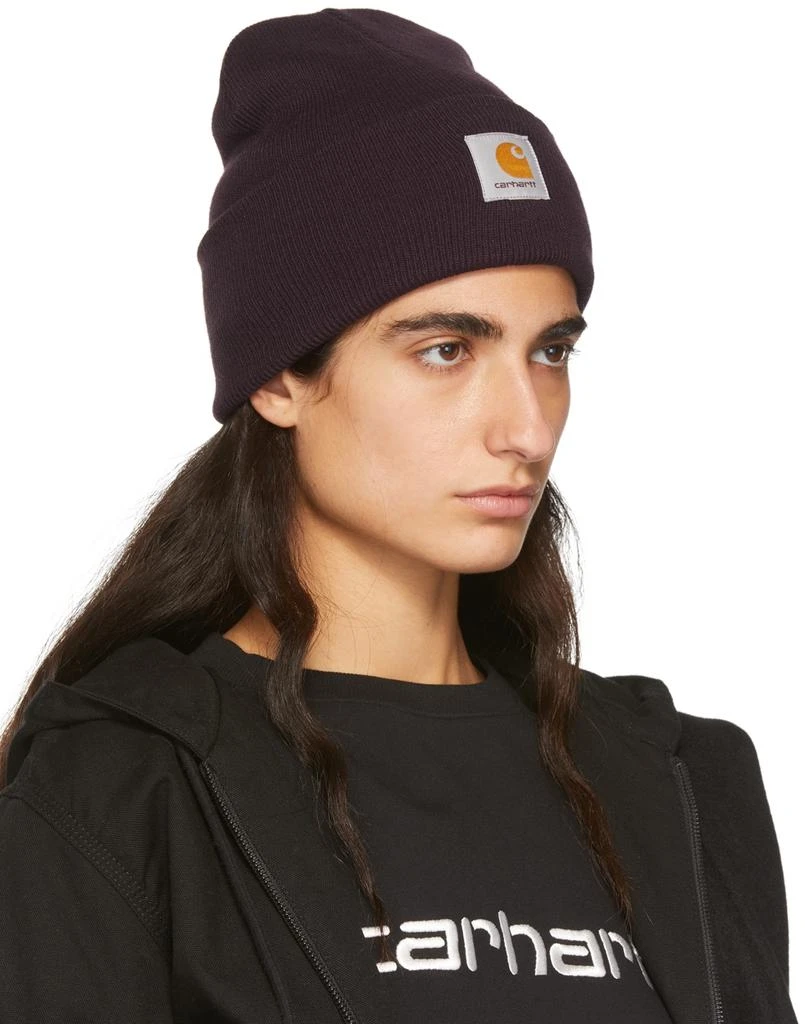 商品Carhartt WIP|Purple Watch Hat,价格¥147,第2张图片详细描述