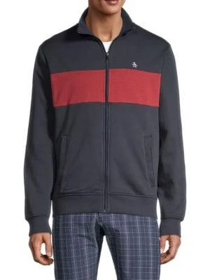 商品Original Penguin|Striped Cotton-Blend Jacket,价格¥38,第1张图片