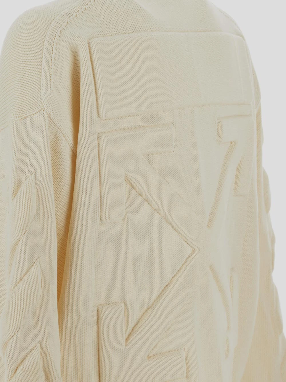 商品【商品预售7天】 Off-White|Off-White 男士针织毛衣 OMHE151S23KNI0016161 浅棕色,价格¥8322,第5张图片详细描述