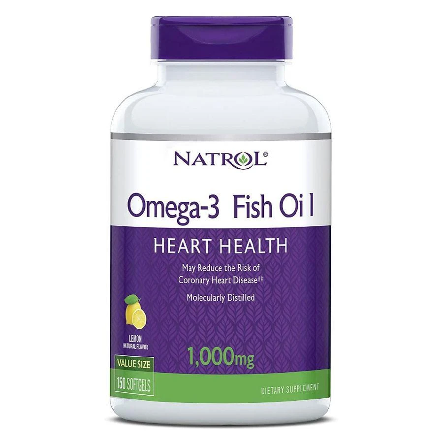 商品Natrol|Omega-3 1000 mg Softgels Lemon,价格¥74,第1张图片