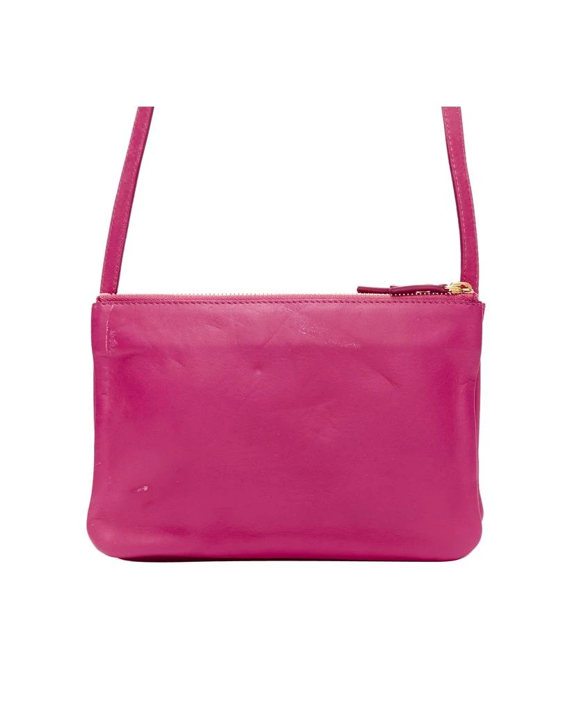 商品[二手商品] Celine|CELINE Trio pink soft leather detachable shoulder strap medium pouch crossbody bag,价格¥6310,第5张图片�详细描述