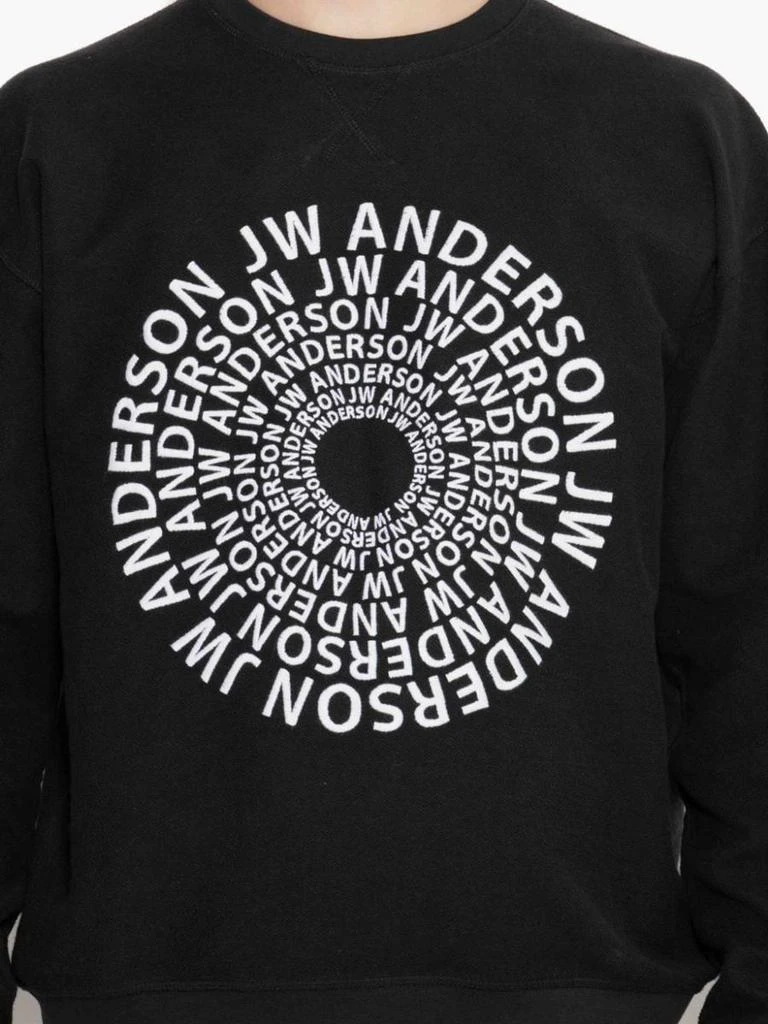 商品JW Anderson|J.W. ANDERSON Swirl logo embroidered sweatshirt,价格¥1454,第4张图片详细描述