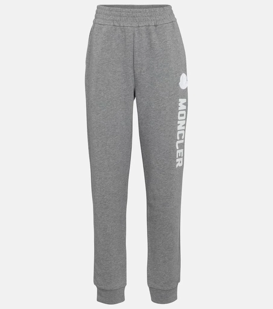 商品Moncler|Logo cotton-blend sweatpants,价格¥3418,第1张图片