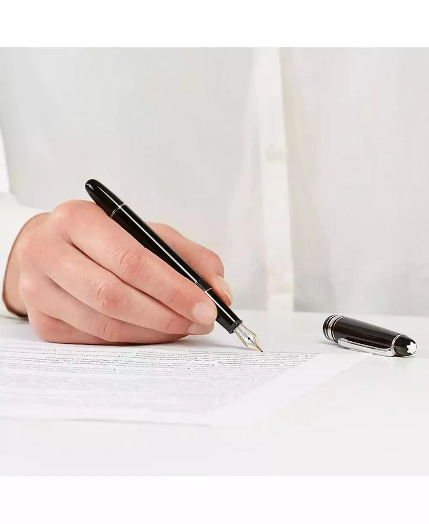 商品MontBlanc|Black Meisterstück Platinum Line Classique Fountain Pen 106522,价格¥5199,第4张图片详细描述