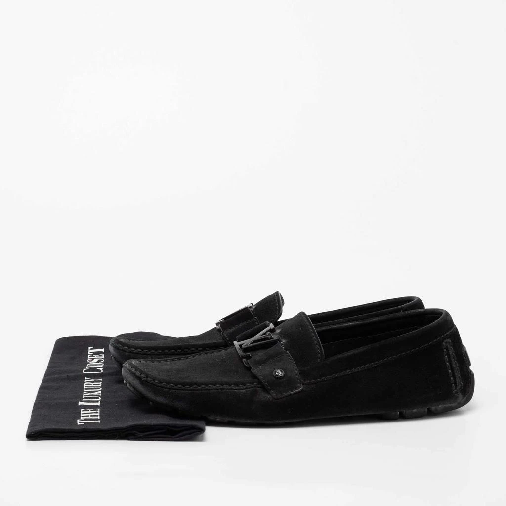 Louis Vuitton Black Suede Monte Carlo Loafers Size 42 商品