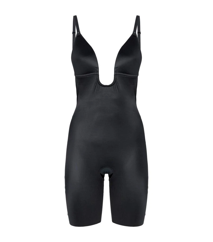 商品SPANX|SPANXshape Suit Your Fancy Plunge Mid-Thigh Bodysuit - Medium Control,价格¥1217,第1张图片